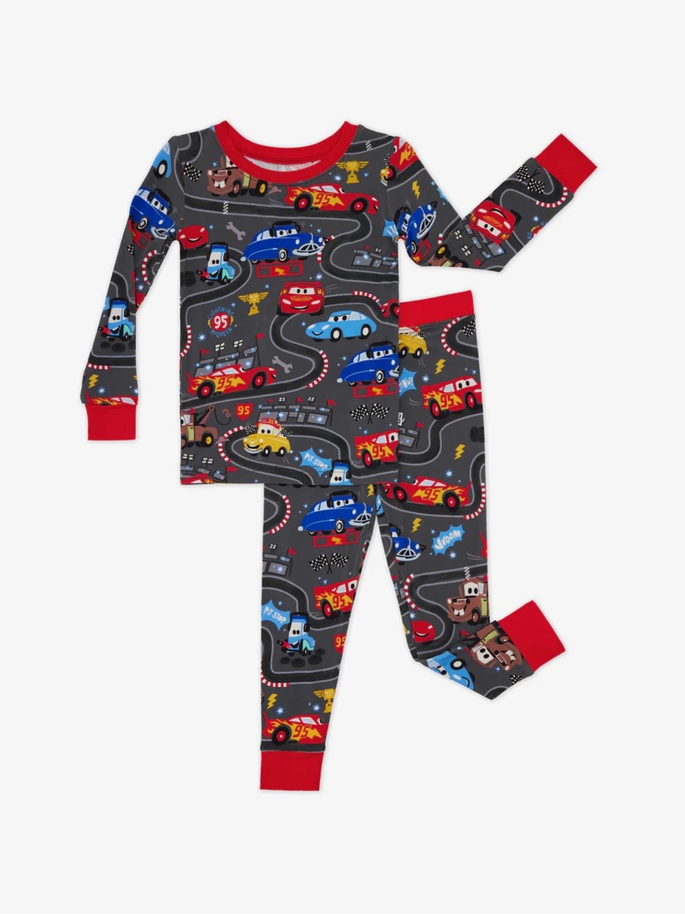 NWT Little Sleepies Cars Long Sleeve Pajama Set 12-18